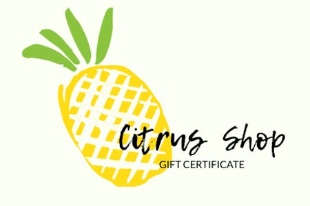 Summer Sale Gift Certificate Design Template