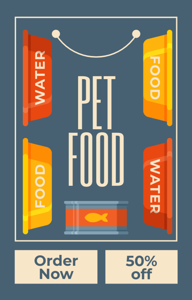 Designvorlage Pet Food and Nutrition für IGTV Cover
