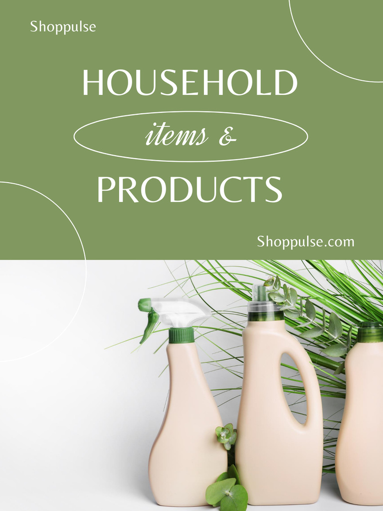 Household Products Sale Offer Poster US Design Template