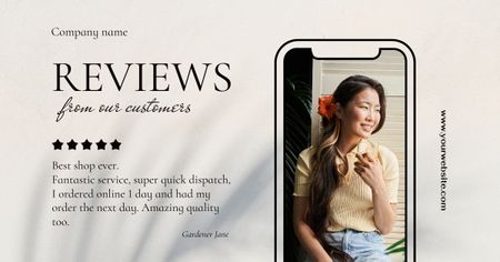 Modèle de visuel Fashion Store Review - Facebook AD
