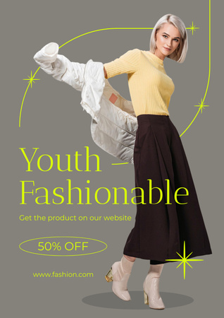 Youth Fashionable sale Poster Design Template