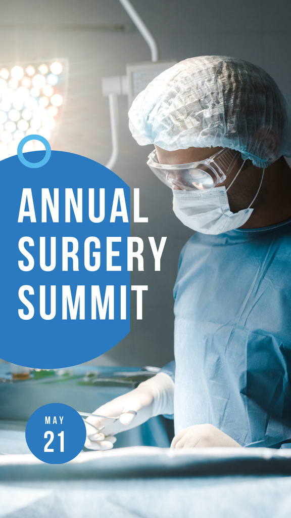 Annual Surgery Summit Announcement Instagram Story tervezősablon