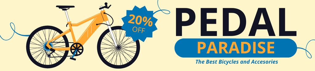 Sale of Best Models of Bicycles Ebay Store Billboard – шаблон для дизайна