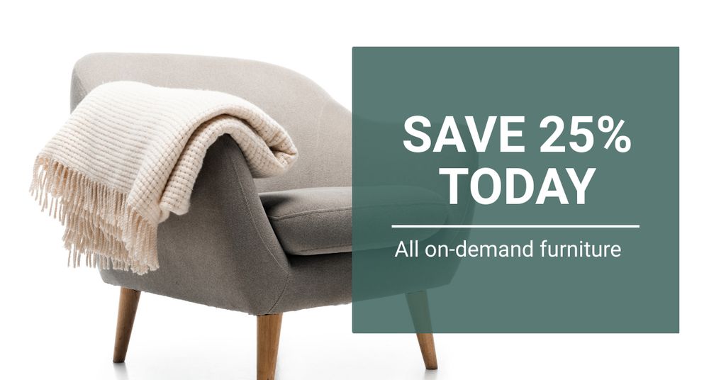 Szablon projektu Modern Furniture for Your Home Facebook AD