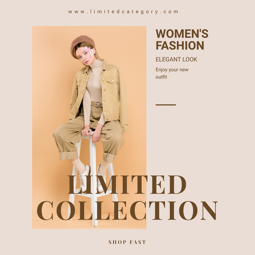 Limited Fashion Offer for Women Instagramデザインテンプレート