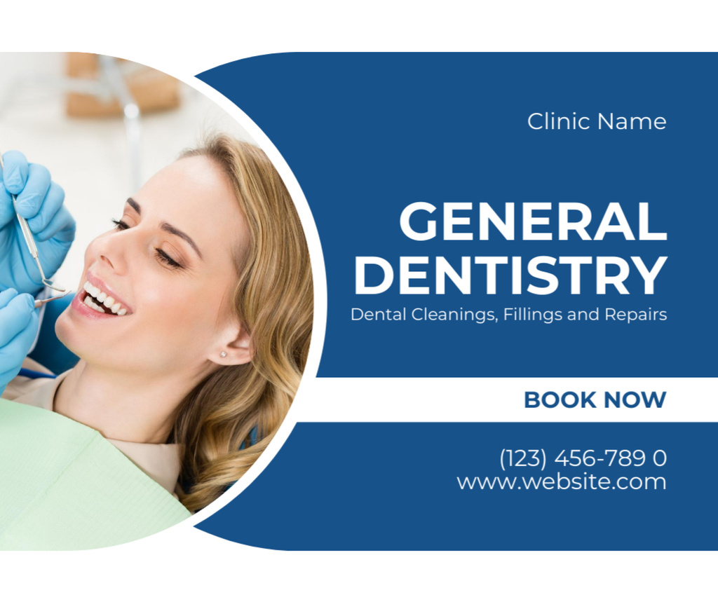 General Dentistry Services Ad Facebook Πρότυπο σχεδίασης