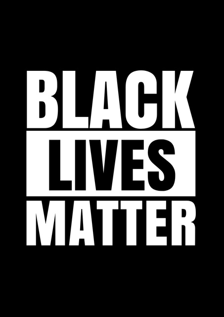 Black Lives Matter Slogan Poster tervezősablon