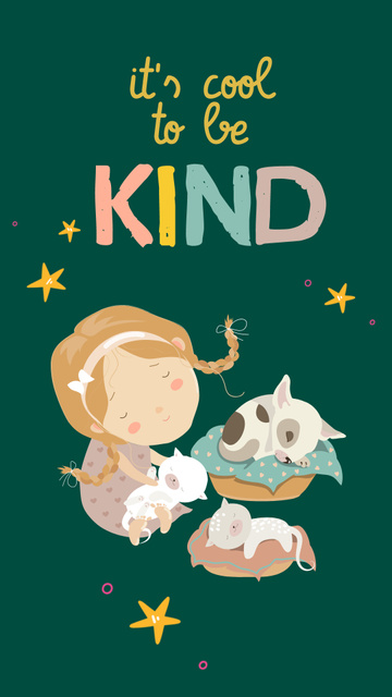 Kindness to Animals and Pet Care Instagram Story Modelo de Design
