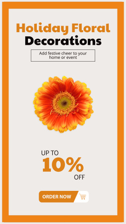 Platilla de diseño Discount on Floral Decor to Create Festive Atmosphere Instagram Video Story