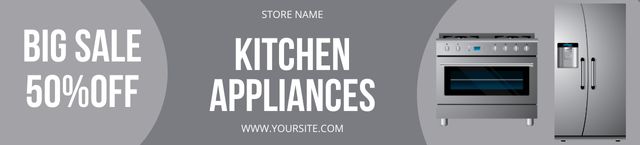 Kitchen Appliance Deals Ebay Store Billboard Πρότυπο σχεδίασης