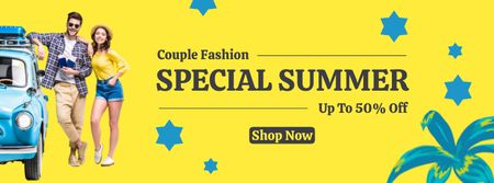 Special Summer Fashion Style Facebook cover Design Template