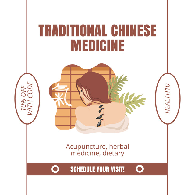 Plantilla de diseño de Reduced Prices for Traditional Chinese Medicine And Treatments Instagram 