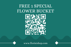 Gift Voucher Offer with Woman with Tulips