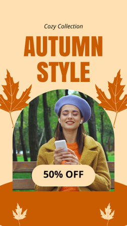 Offer Discounts for Autumn Style TikTok Video Design Template