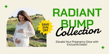 Plantilla de diseño de Colección Radiante para Jóvenes Embarazadas Twitter 