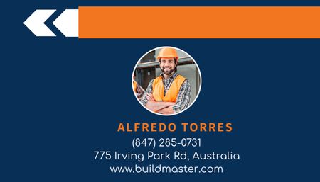 Home Renovations and Building Business Card US Design Template