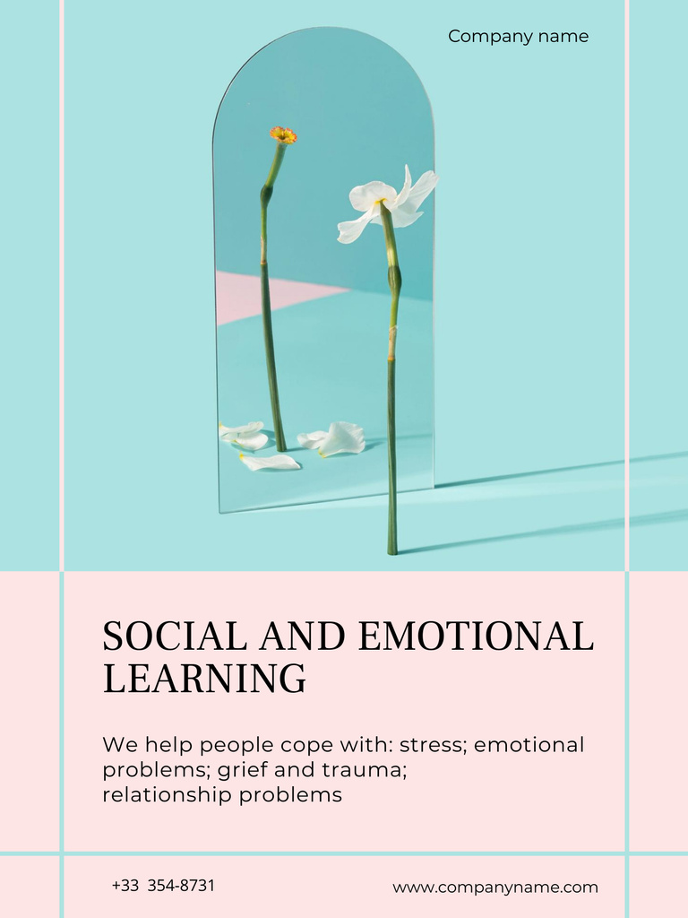 Social and Emotional Learning Poster US Design Template