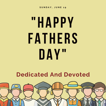 Wishing You Love and Appreciation on Father's Day Instagram Design Template