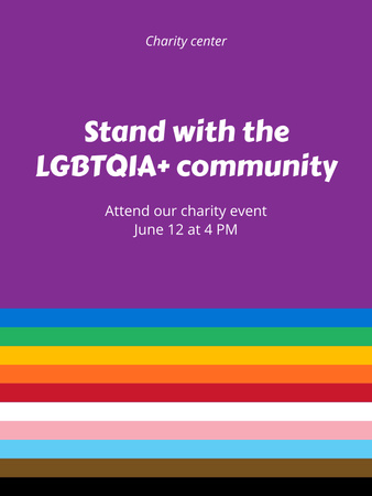 LGBT Education Announcement Poster US Tasarım Şablonu