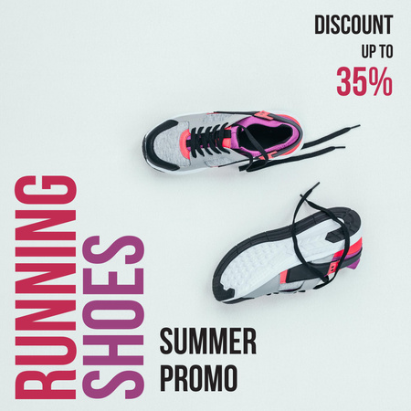 Special Discount on Sports Shoes Instagram Design Template