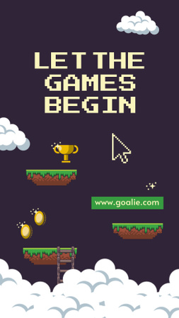 Video Game Ad Instagram Story Design Template