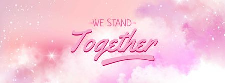 Template di design Girl Power Inspiration on Fairy Pink Sky Facebook cover