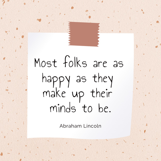 Ontwerpsjabloon van Instagram van Inspirational Phrase about Happiness