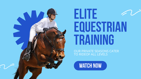 Private Horseback Riding Lessons for All Levels Youtube Thumbnail Design Template