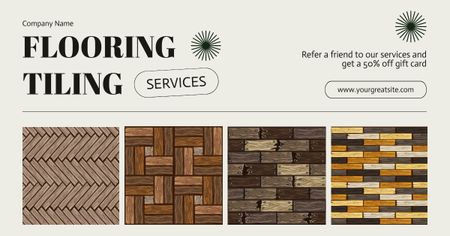 Flooring & Tiling Services with Special Discount Facebook AD Design Template