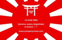 Japan Trip Offer on Red and White Layout