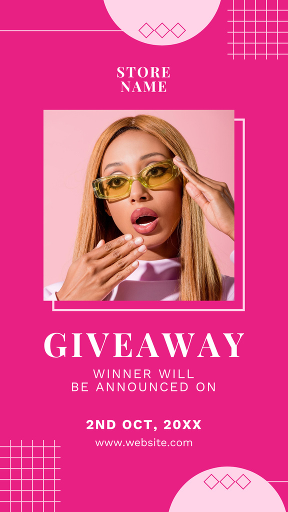 Fashion Wear Giveaway Instagram Storyデザインテンプレート