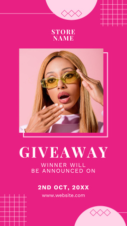 Fashion Wear Giveaway Instagram Story Design Template