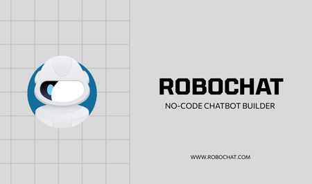 Online Chatbot Services Business card tervezősablon