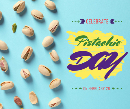 Pistachio nuts day celebration Facebook Design Template