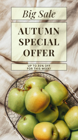 Platilla de diseño Special Autumn Offer from Farm Instagram Story