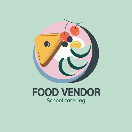 School Food Ad Animated Logo – шаблон для дизайну