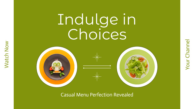 Fast Casual Restaurant Food Offer Ad Youtube Thumbnail – шаблон для дизайну