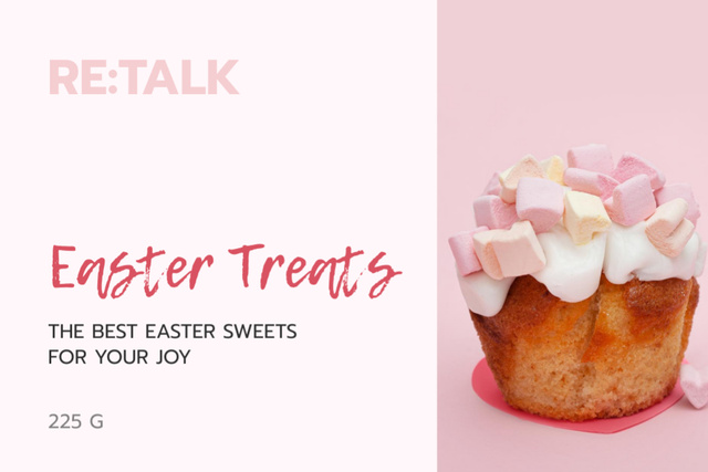 Delicious Easter Treats Offer Label – шаблон для дизайну
