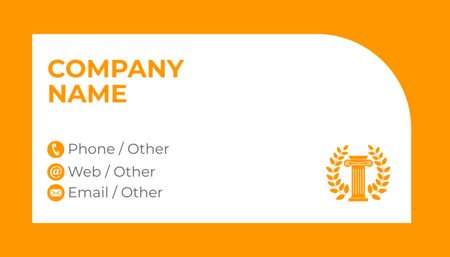 Designvorlage Klassisches Branding für das Mitarbeiterprofil von Unternehmen für Business Card US
