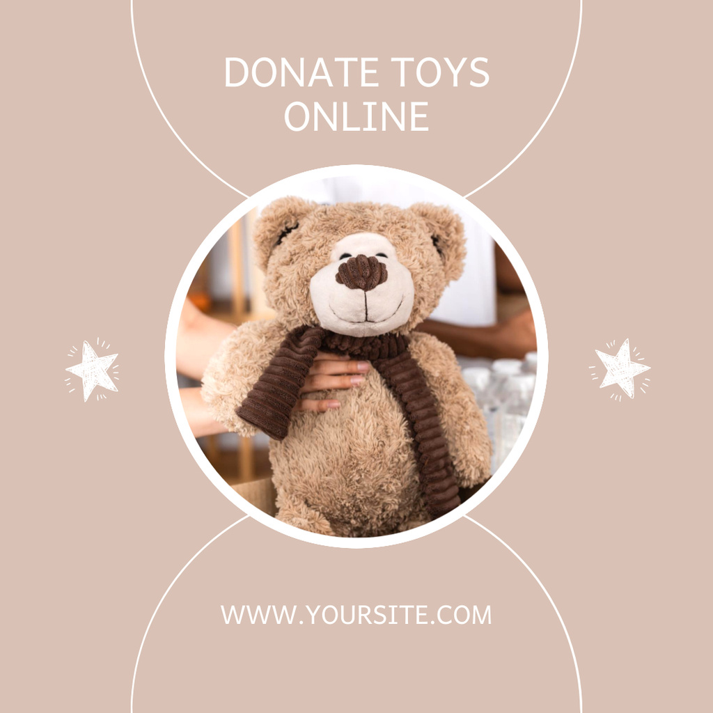Modèle de visuel Charitable Foundation for Children Online - Instagram