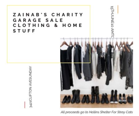Ontwerpsjabloon van Medium Rectangle van Zainab's charity Garage