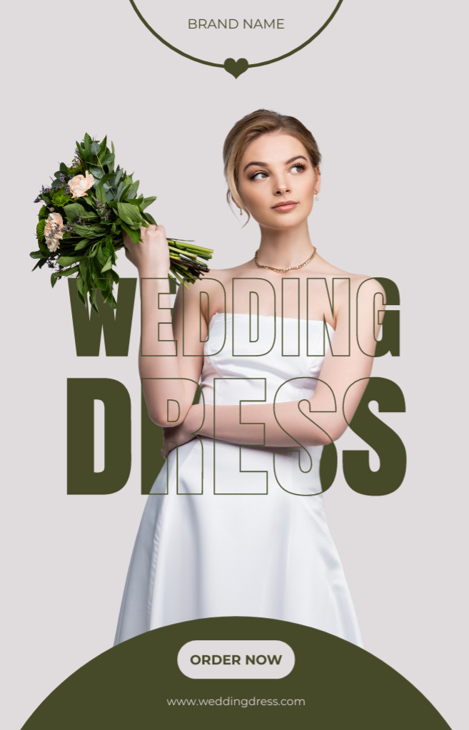 Designvorlage Wedding Dress Store Offer für IGTV Cover
