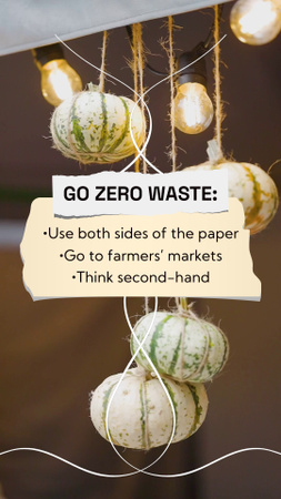 How To Go Zero Waste Lifestyle TikTok Video Design Template