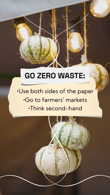 Designvorlage How To Go Zero Waste Lifestyle für TikTok Video
