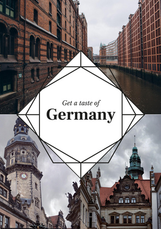 Plantilla de diseño de Special Tour Offer to Germany Poster 