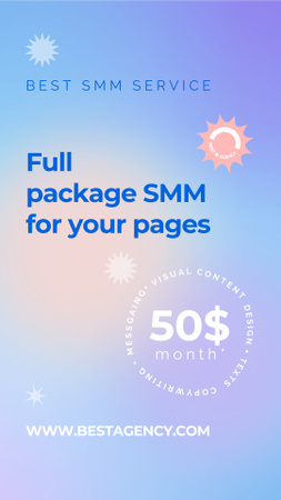 SMM Service Ad Instagram Story Tasarım Şablonu