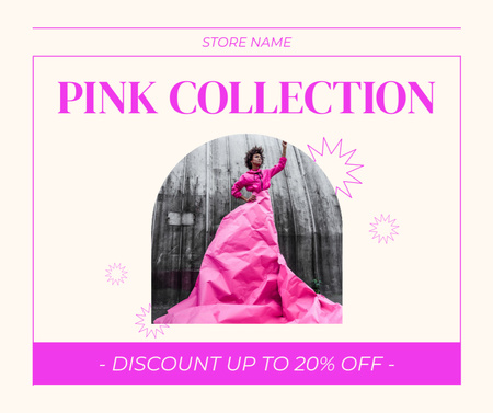 Plantilla de diseño de Pink Collection of Fancy Dresses Facebook 