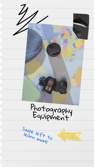 Good Quality Photography Equipment Offer With Camera TikTok Video Design Template