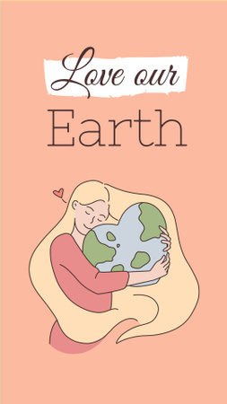 Planet Care Awareness Instagram Video Story Modelo de Design
