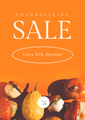 Various Pumpkins With Discount For Thanksgiving Day